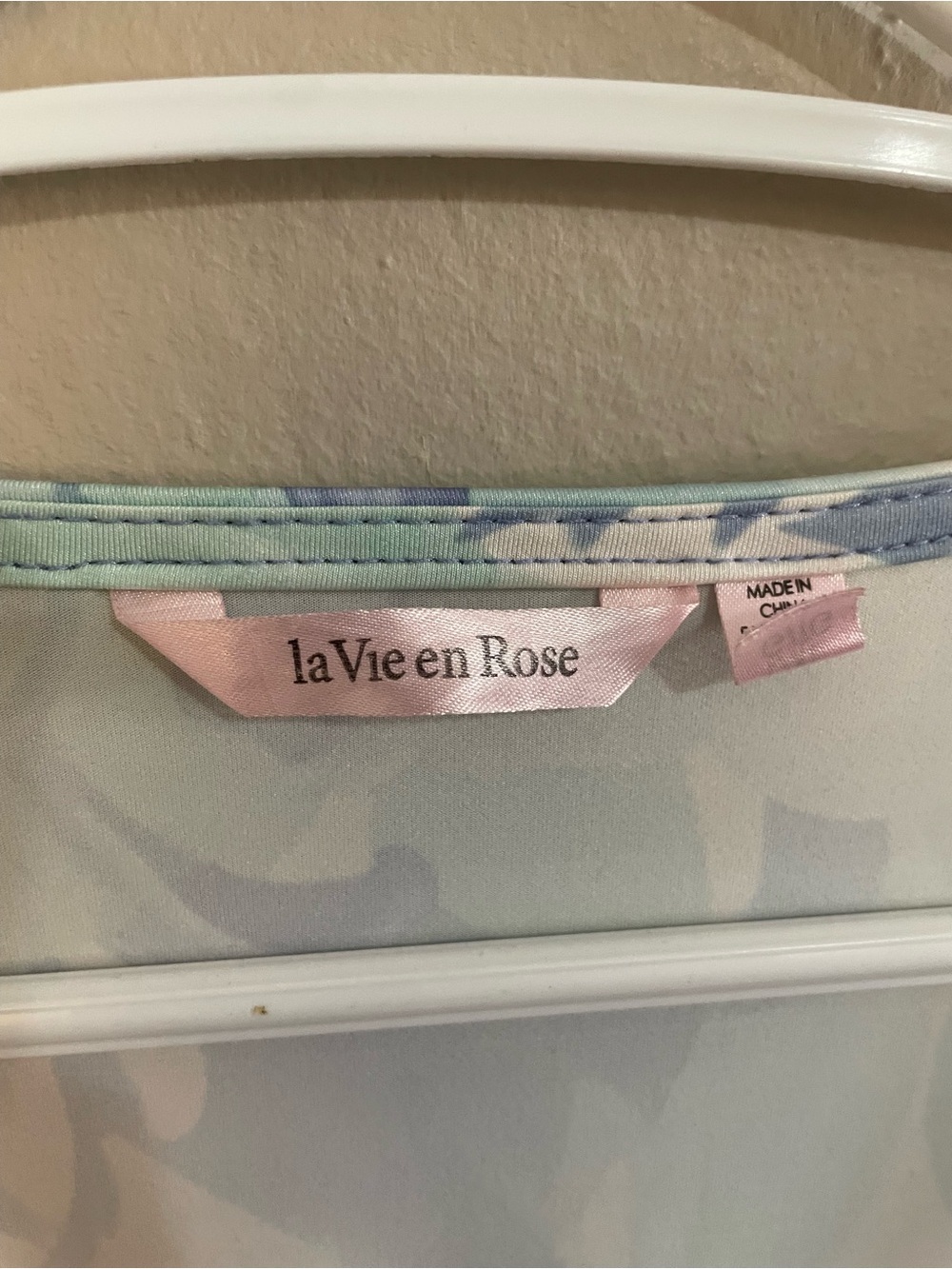 4/$20➡️ La Vie En Rose Lavender & Mint Floral Lace-Trim Kimono Robe – L/XL *Flaw - Picture 4 of 15